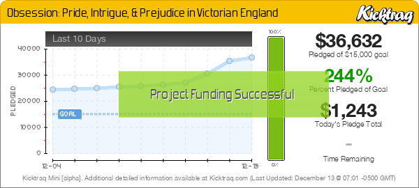 Obsession: Pride, Intrigue, & Prejudice in Victorian England - Kicktraq Mini