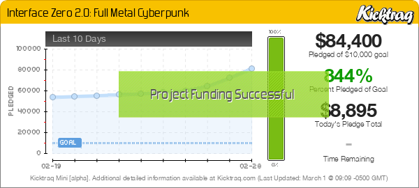 Interface Zero 2.0: Full Metal Cyberpunk -- Kicktraq Mini