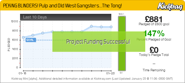 PEKING BLINDERS! Pulp & Old West Gangsters...The Tong! - Kicktraq Mini