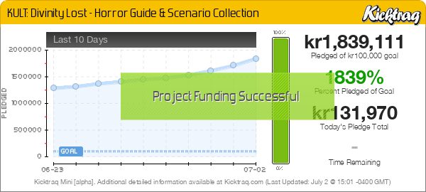 KULT: Divinity Lost - Horror Guide & Scenario Collection - Kicktraq Mini
