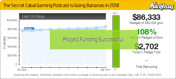 The Secret Cabal Gaming Podcast is Going Bananas in 2018 - Kicktraq Mini