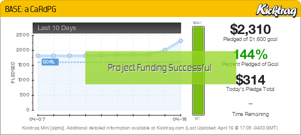 BASE: a CaRdPG -- Kicktraq Mini