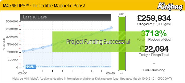 MAGNETIPS™ - Incredible Magnetic Pens! -- Kicktraq Mini