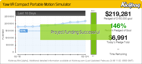 Yaw VR Compact Portable Motion Simulator -- Kicktraq Mini