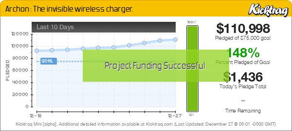 Archon : The invisible wireless charger. -- Kicktraq Mini