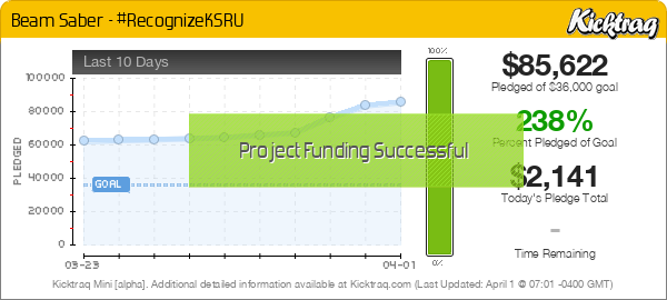 Beam Saber - #RecognizeKSRU -- Kicktraq Mini