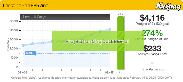 Corsairs - an RPG Zine -- Kicktraq Mini