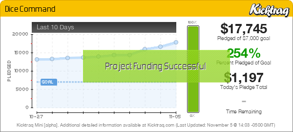 Dice Command - Kicktraq Mini