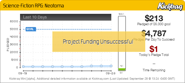 Science-Fiction RPG: Neotoma -- Kicktraq Mini