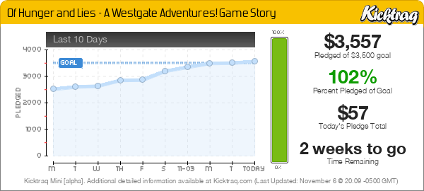 Of Hunger and Lies - A Westgate Adventures! Game Story -- Kicktraq Mini