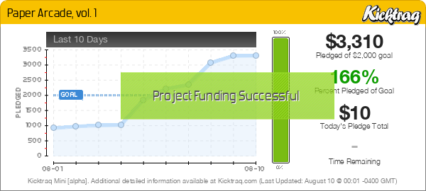 Paper Arcade, vol. 1 -- Kicktraq Mini