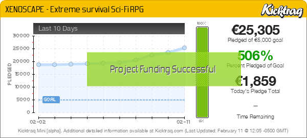 XENOSCAPE - Extreme survival Sci-Fi RPG -- Kicktraq Mini